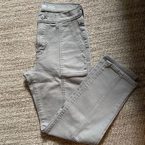 Army Green Old Navy Cargo Straight Leg Jean